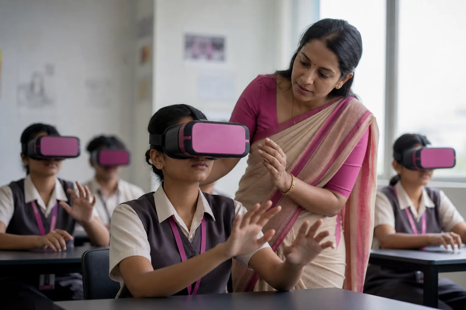 Guided learning inside a VR experience