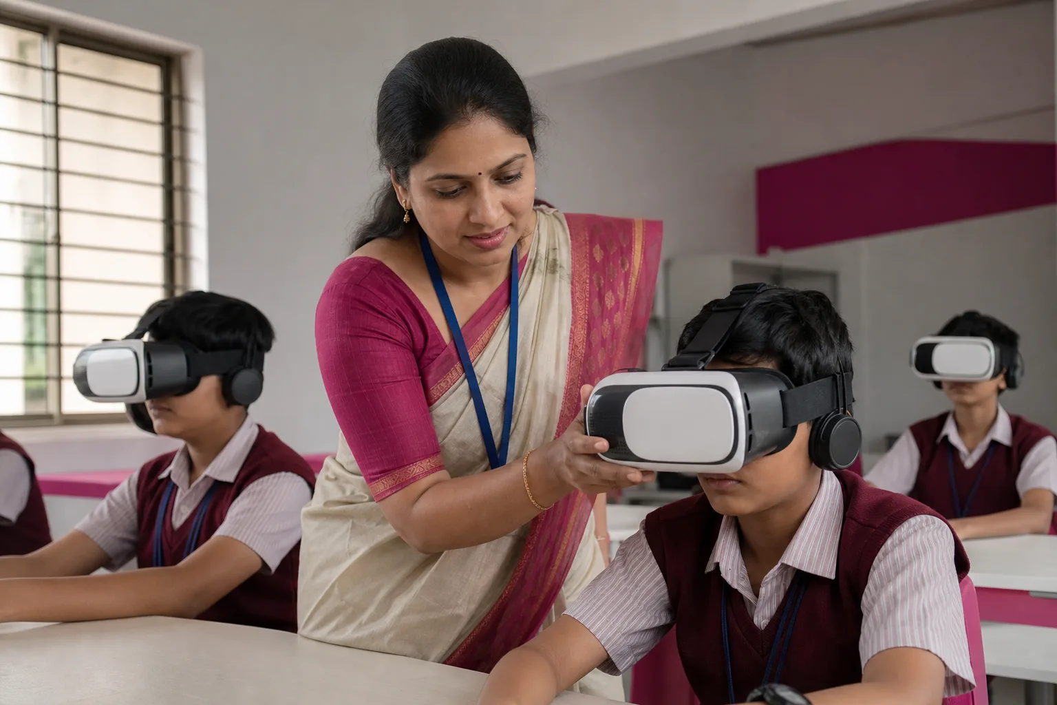 Teacher-led VR classroom facilitation